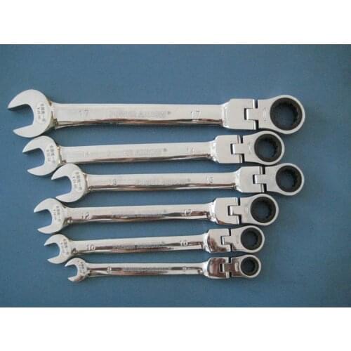 Hot Sale Time-Limited Ferramentas 8.10.12.13.14.17mm Wrench Set Ratchet Spanner 6pcs Adjustable Universal Hand Tool Combination