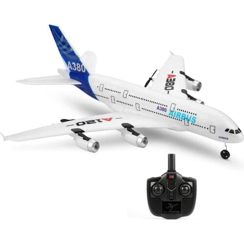 Newest Wltoys XK A120 RC Plane 3CH 2.4G EPP Remote Control Airplane Fixed-wing RTF Airbus A380 RC Aircraft Model Toy for Kids