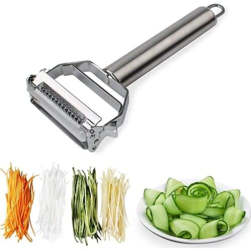 Stainless Steel Peeler Vegetable Cucumber Carrot Fruit Potato Double Planing Grater Planing Julienne Peeler Kitchen Cooking Tool