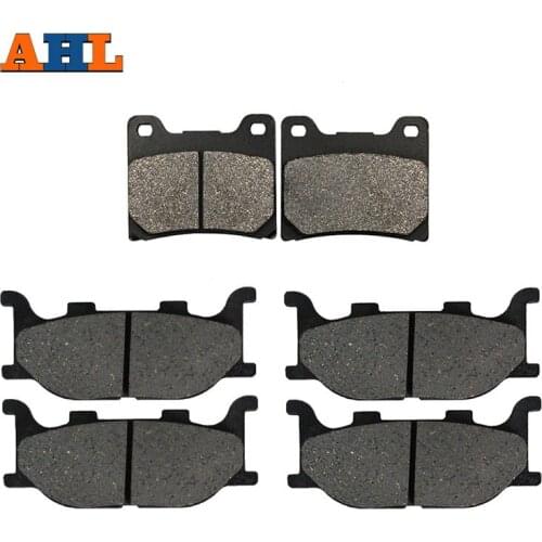 Motorcycle Front and Rear Brake Pads for YAMAHA XVS 1100 V-Star Custom / Classic / Silverado 1999-2007 Black Brake Disc Pad