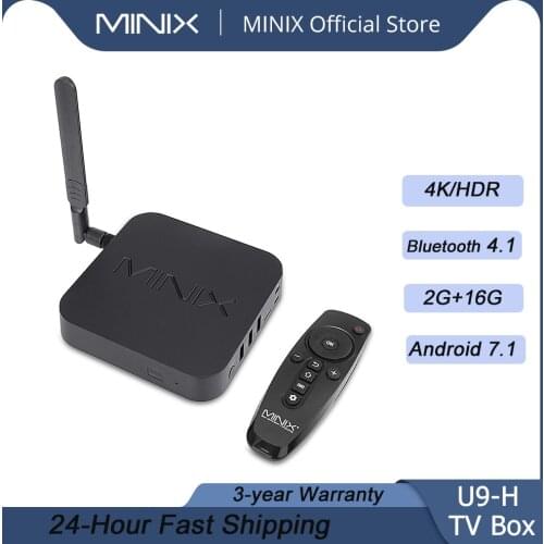 MINIX NEO U9-H+MINIX NEO A2 Smart TV Box 64-bit Octa-Core Media Hub Android 2GB/16GB/4K/HDR Six-Axis Gyroscope Remote Air Mouse