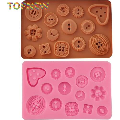 DIY Button shaped Christmas wedding decoration silicone mold fondant sugar cooking tools bow mould DIY cake decoration C3045
