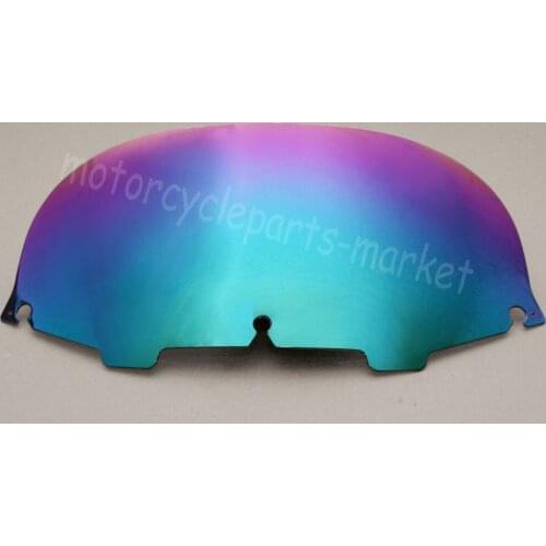 Iridium 8.5" Motorcycle Wind Shield Deflectors Windshield Windscreen For Harley Touring Electra Glide FLHT FLHTC FLHX 1996-2013