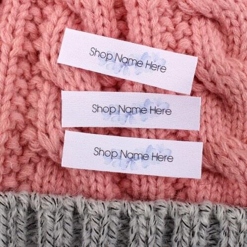 Handmade Vintage Flower Floral, Fold Cotton Fabric, Sewing Label Tag, Sewing Knitting, Personalized Brand (MD2118)