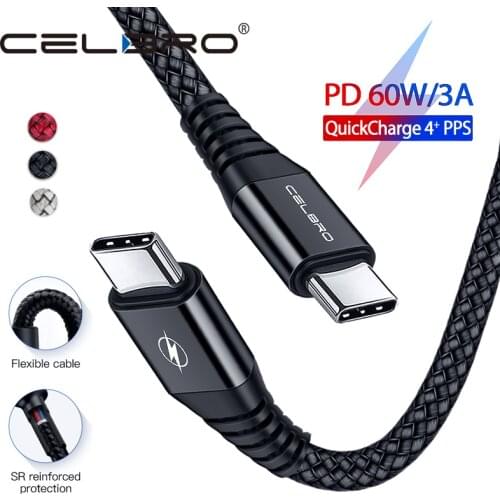 0.3M USB Type C Cable to USB C Cable Fast Charging Charger Cable for Samsung S20 Note 20 Z Filp 5G Quick Charge 4.0 USB C Cable