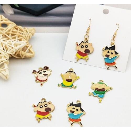 10pcs/pack Cute Cartoon Characters Enamel Charms Connector fit Necklace bracelet DIY Fashion Handmake Jewelry Accessory FX196