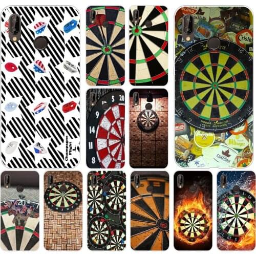 178H Dart board Soft Silicone Tpu Cover Case for huawei p 20 lite pro y6 2017 mate 10 lite