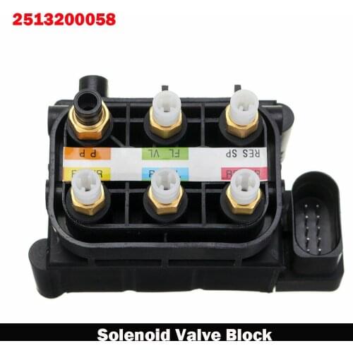 2123200358 2513200058 Air Suspension Solenoid Valve Block For Mercedes-Benz W164 W166 W221 W251 W212 W216 280 300 320 350 420