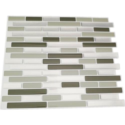 3D Waterproof Kitchen Wall Stickers Self Adhesive Bathroom Wall Paper Tiles Vinyl Wall Stickers