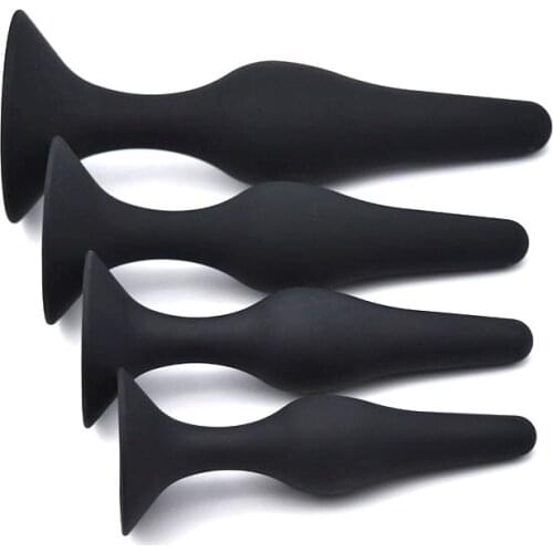 4Pcs/Set Silicone Anal Plug Butt Plug Open Expander Dildo Prostate Massager Anal Dilator Male Masturbator G-spot Massage Ass Toy