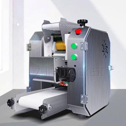220V Automatic Dumpling Wrapper Machine Commercial Stainless Steel Roll Dumpling Wrapper Bun Wonton Roasted Wheat Skin Machinery