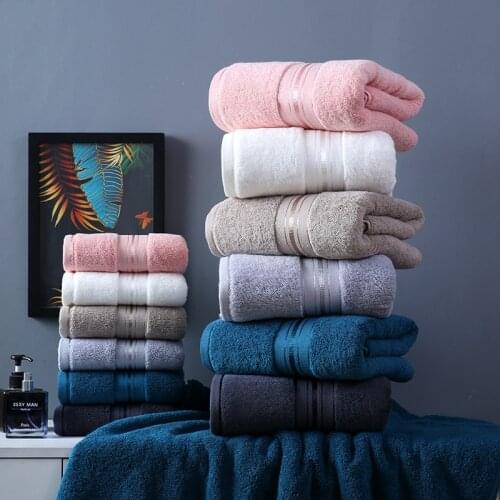Bath Towels For Home 70*150cm 100% Cotton Large Terry Towels For Bathroom Hotel Adults Thicken Absorbent Bath Towels
