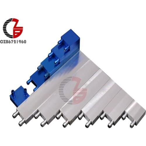 40mmx40mm/80mm/120mm Aluminum Alloy Water Cooling Block Radiator Heat Sink System for PC Computer Laptop CPU Liquid Water Cooler