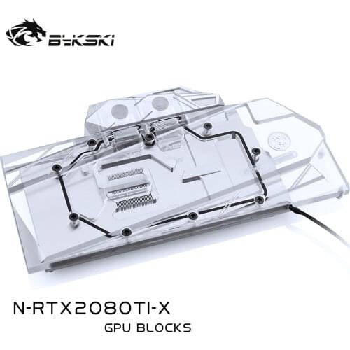 Bykski N-RTX2080TI-X GPU Water Cooling Block for Founders RTX 2080Ti 2080