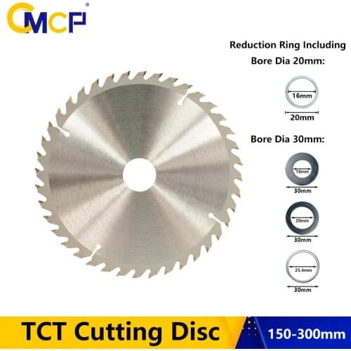 CMCP 190x30mm TCT Cutting Disc Circular Saw Blade For Wood 20T 24T 40T Carbide Woodworking Saw Blade