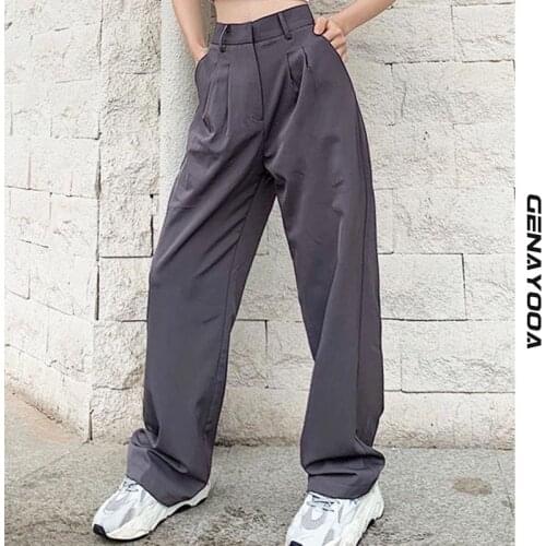 Женские брюки с высокой талией Genayooa China At AliExpress