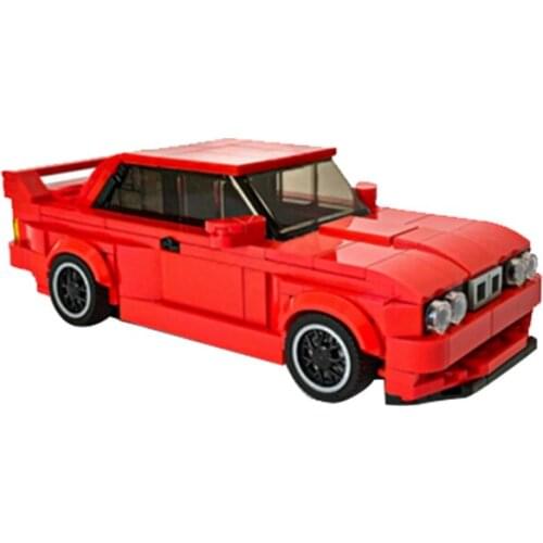 MOC City Road Racing High-tech Speed Engine Sports Car E30 Creative Car Building Block Model Kids Toys Bricks Parts Boys Gifts