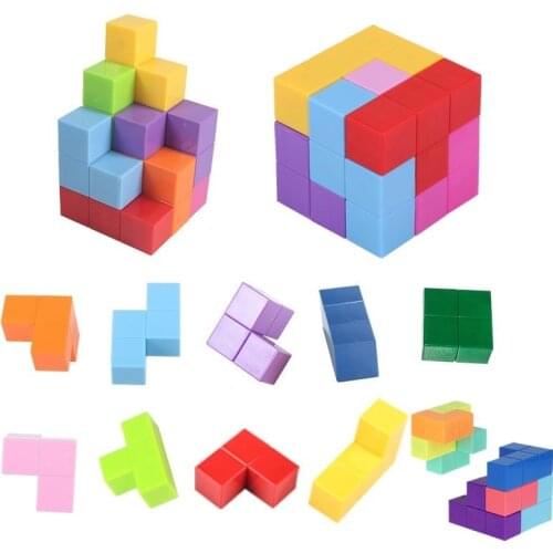 YongJun TOYS 2colors Puzzle Magnetic Magic Cube Creating Building Blocks Assembly game Educational Antistress toys For Children