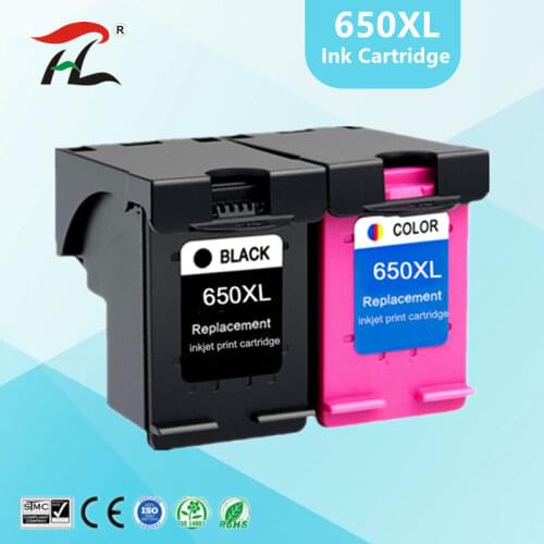 Compatible Ink Cartridge 650XL Replacement for HP 650 XL for HP650 Deskjet 1015 1515 2515 2545 2645 3515 3545 4515 4645 printer