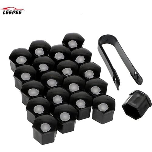 20Pcs Car Wheel Nuts Covers Plastic Bolt Head Cover Cap Auto Caps Hub Screw Protector Car Styling Protective Bolt Caps