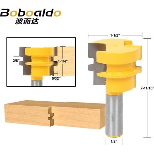 1pcs Glue Joint Router Bit - Medium Reversible - 1/2" Shank