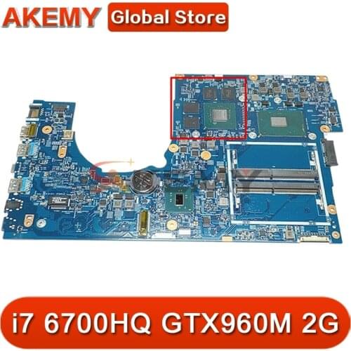 14307-1M 448.06A12.001M For ACER VN7-792 VN7-792G Laptop Motherboard CPU i7 6700HQ GTX960M 2G DDR4 Test OK Mainboard