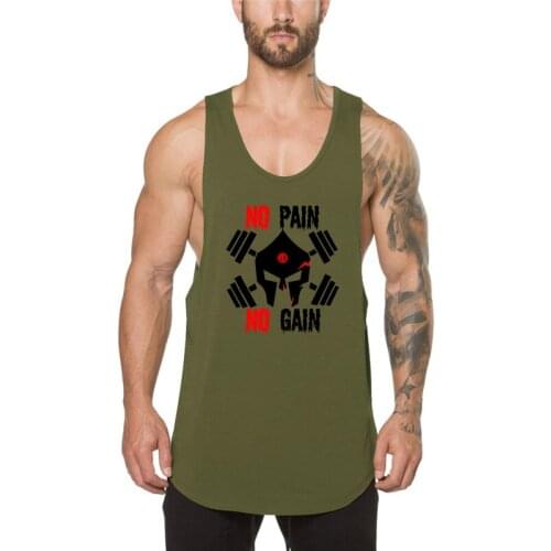 Gym Clothing Bodybuilding Workout Fitness New Fashion Brand Mens Tank Top Vest Musculation Singlets Sleeveless Sports Shirt