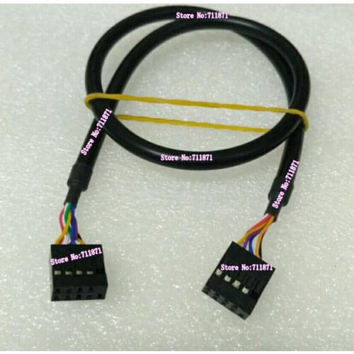 Front USB Extension Cord 2.0 Pitch Computer motherboard 8P Connect 10Pin Front USB Female to Female extend Cable Line Wire