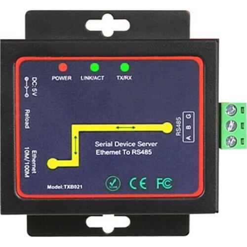 Rs485 To Tcp/Ip Converter Ethernet Server Module Communication Converter(Eu Plug)