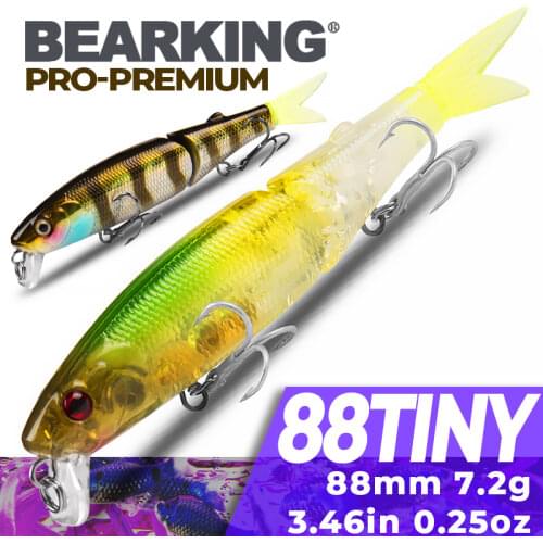 8.8cm 7.2g Bearking New 1PC New Arrival Hot Sale Minnow Hard Fishing Lure 2017 hot Fishing Tackle Artificial Lures Bait
