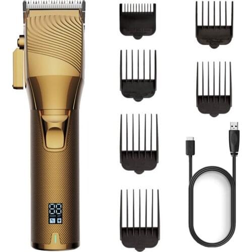 Professional rechargable hair clipper barber adjustment salon machine hair trimmer cord and cordless electric hair cutting tool