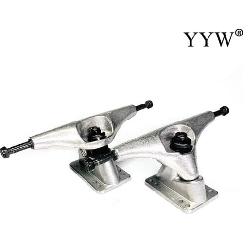 CX4 Professional Skateboard Trucks Aluminum Alloy Fit Single Kicktail Board Longboard 2PCS with Bushing Adult Skateboard Bracket