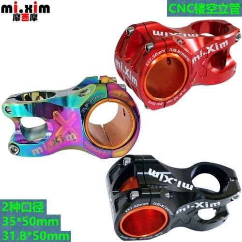 New MTB 50mm Stem CNC 35mm 31.8mm Handlebar Bicycle Ultralight 0 Degree Rise Durable DH AM Enduro 28.6mm Steerer Mountain Bike