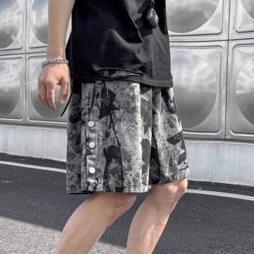 Harajuku Hip Hop Shorts Men Summer Funny Short Pants Cool Camouflage Loose Shorts Trousers Fashion Mens Cargo Shorts For Boy
