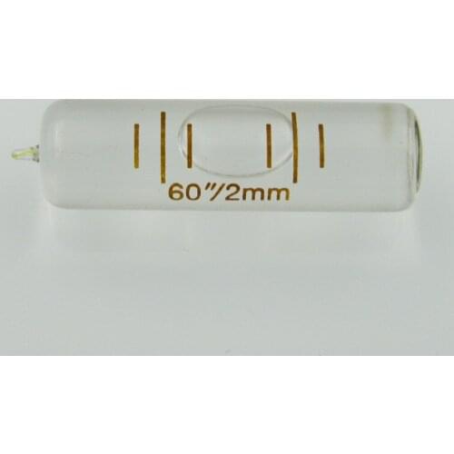 9*34mm 60"/2mm Glass Tubular Bubble level Mini spirit level for Total Station Base vial Level Accessories