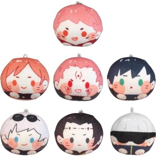 Funny Jujutsu Kaisen Yuji Itadori Anime Keychain Cosplay Pendant Keyring Cute Cartoon Doll Soft Toy Gift 2021 HOT