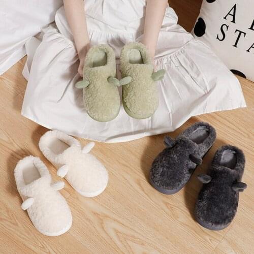 Women House Slippers Winter Cotton EVA Warm Comfortable Memory Foam Fuzzy Shoes Couple Super Light and Soft Thick Slippers