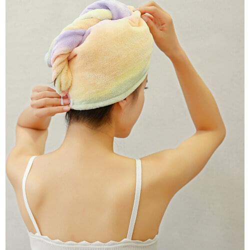 Women Microfiber Towel Hair Towel Bath Towels for Adults Home Terry Towels Bathroom Serviette De Douche Turban for Drying Hair