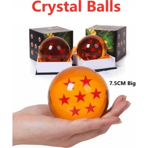 100%New Toy Figure Crystal Balls 7.5CM Big Size 1 2 3 4 5 6 7 Star Balls Classic Action Figures Toys Hand Model