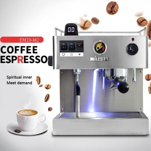 220V Volt Espresso Machine Semi-automatic Instant Coffee Machine, Coffee Powder Espresso Machine, Cappuccino 2500W