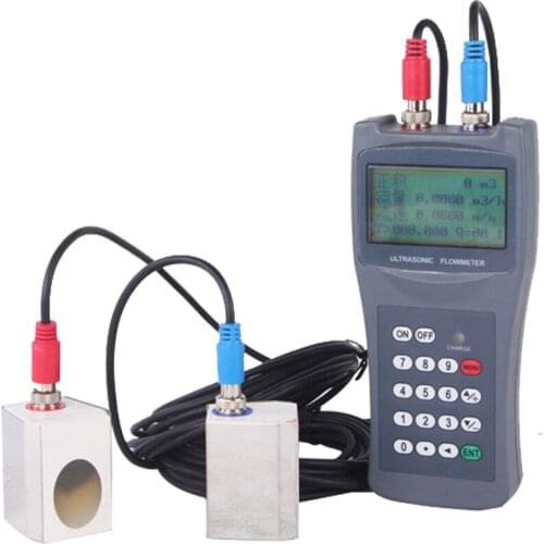 The Aluminium Material 1% Accuracy Pipe Size Flow Sensor and LCD Display Ultrasonic flow meter for water