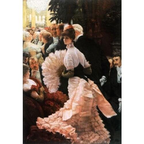 Free shipping classical beautiful girl canvas prints court figures oil painting printed on canvas wall art decoration picture