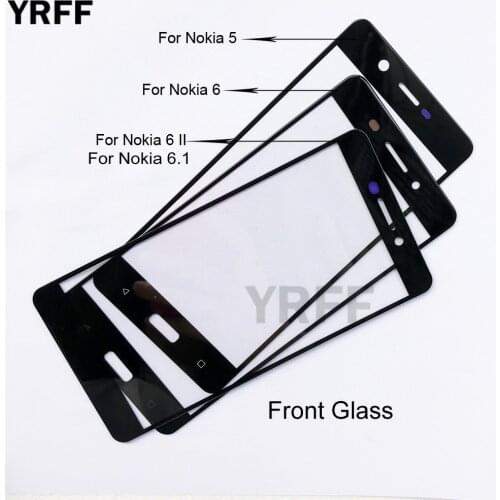 No Mobile Touch Screen) Outer Glass For Nokia 5 6 6.1 6 II Front Glass Panel Replacement