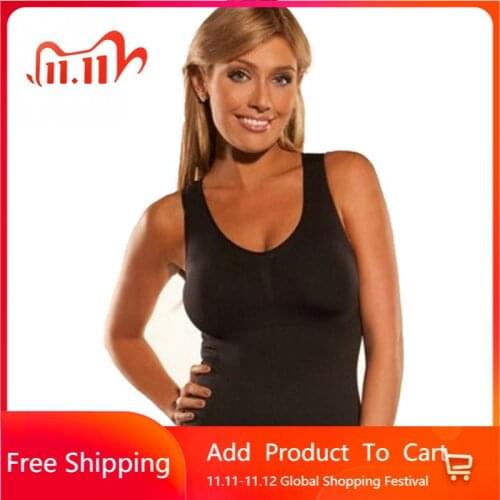 Shaper Slim Up Lift Plus Size Bra Tank Top Women Body Shaper Removable Shaper Underwear Slimming Vest Corset Shapewear