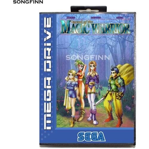 16 bit MD Memory Card With Box for Sega Mega Drive for Genesis Megadrive - Brave Battle Saga Legend of the Magic Warrior