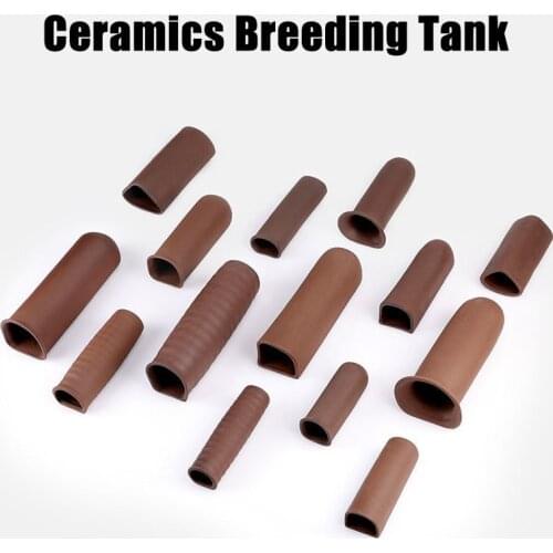 Ceramic Fish Tank Cave Aquarium Shelter Shrimp Spawn Live Hide Ornament Breeding Tank Aquarium Decoration Accessories