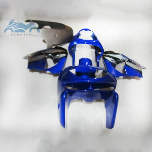 Motorcycle fairing kits for KAWASAKI Ninja 1998 1999 ZX9R ABS plastic aftermarket sports fairings kit 98 99 ZX 9R blue silver