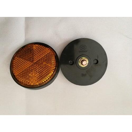 MOTORCYCLE YELLOW FRONT REFLECTORS ONE PAIR ZS125-55 YELLOW DOT SAE EMARK