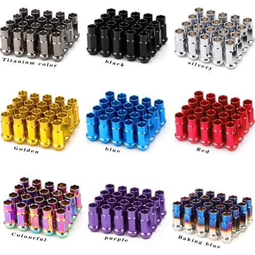 D1 MUGEN 20pcs Length 35mm M12X1.5 12x1.25 Car Wheel Lug Nuts Bolts Screw For Honda for Ford for Toyota Chevrolet Screw ca JDM