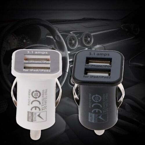 2021 New Auto High Quantity Dual USB Charger Adapter Socket Car Cigarette Lighter Charge